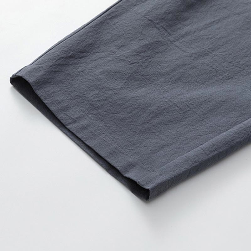 Set di 2 pezzi estivi Buddha Stones , maglietta a maniche corte, pantaloni lunghi 7-8, tuta in lino e cotone, per meditazione da uomo, con tasche - image 9