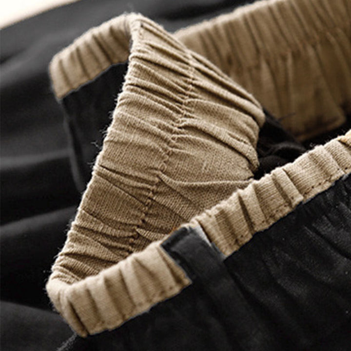 Gonna da donna in lino e cotone con tasche, stile vintage casual, stile Buddha Stones, con spacchi laterali elasticizzati - image 12