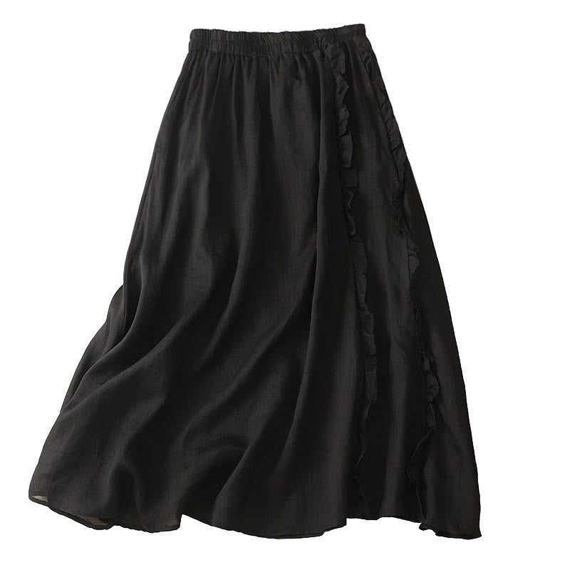 Gonna da donna in cotone con motivo a balze estive Buddha Stones - image 14