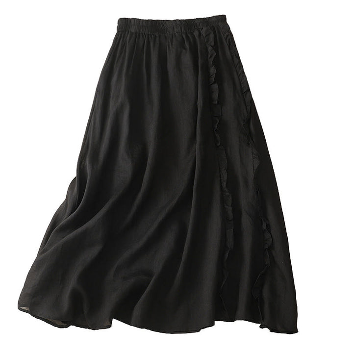 Gonna da donna in cotone con motivo a balze estive Buddha Stones - image 14