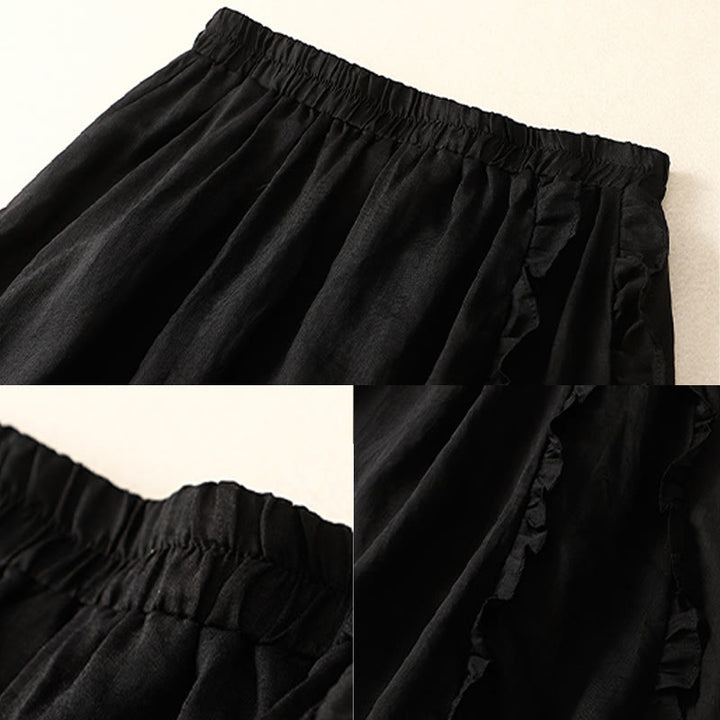 Gonna da donna in cotone con motivo a balze estive Buddha Stones - image 13