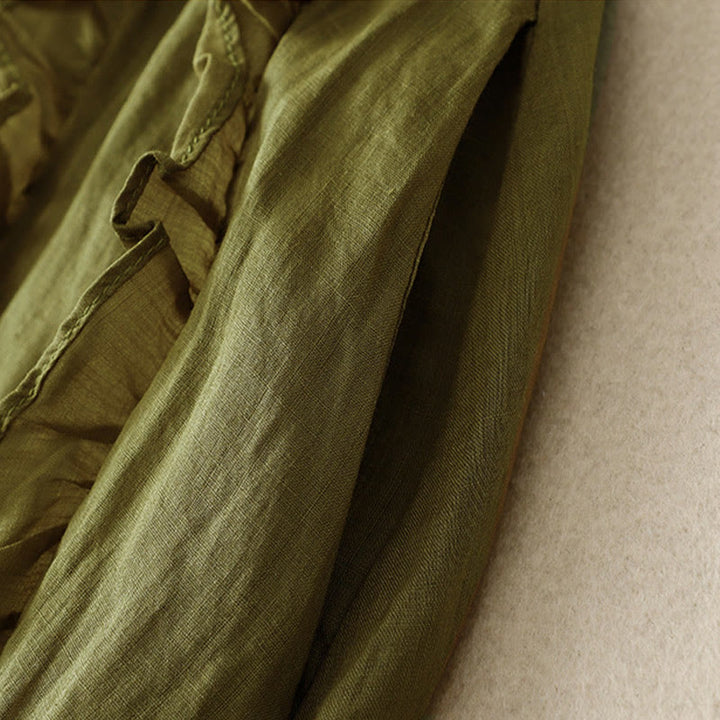 Gonna da donna in cotone con motivo a balze estive Buddha Stones - image 1