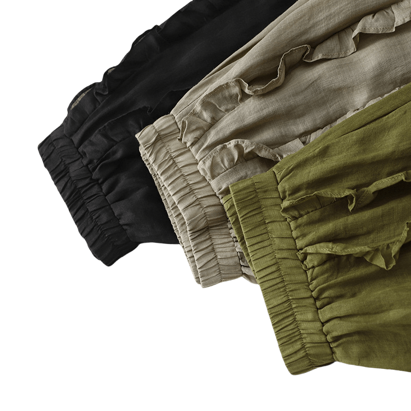 Gonna da donna in cotone con motivo a balze estive Buddha Stones - image 17