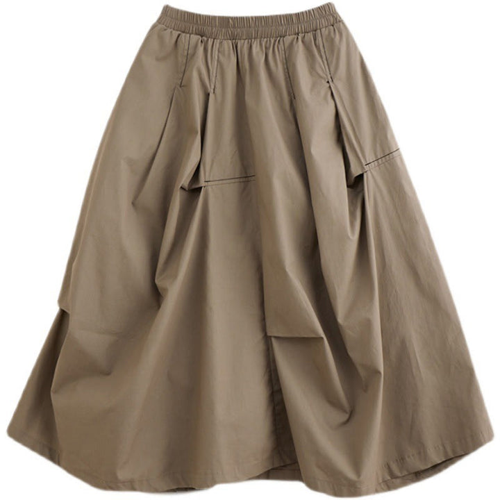 Gonna da donna in cotone con tasche, modello irregolare, casual ed estivo Buddha Stones - image 10