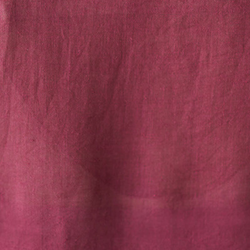 Set da donna in cotone e lino con camicia e pantaloni a maniche a tre quarti, motivo: Buddha Stones , 2 pezzi