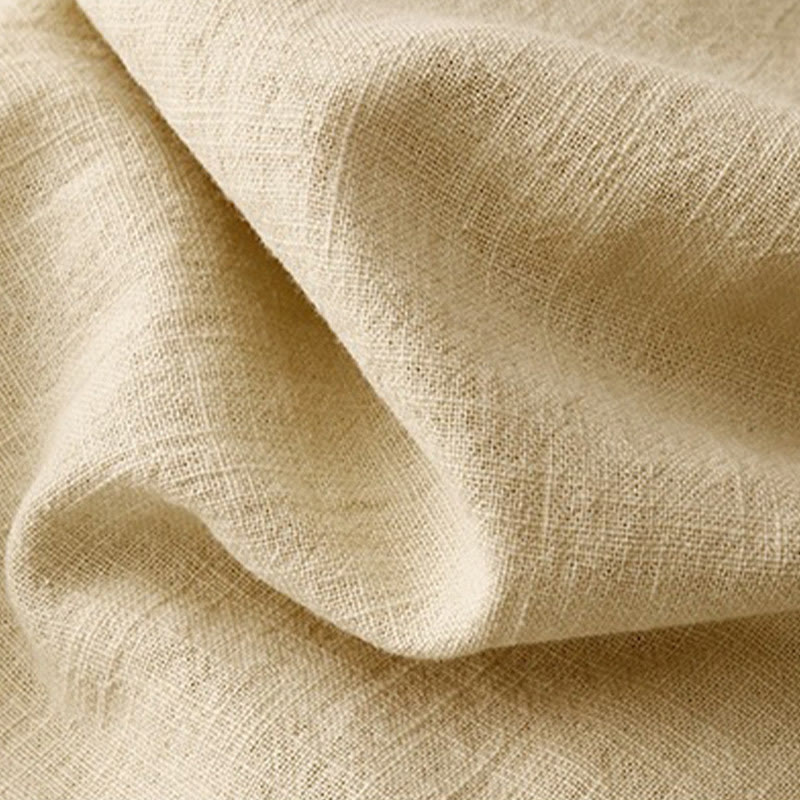 T-shirt casual da donna in cotone e lino con maniche corte e scollo a giro, motivo Buddha Stones, tinta unita - image 8