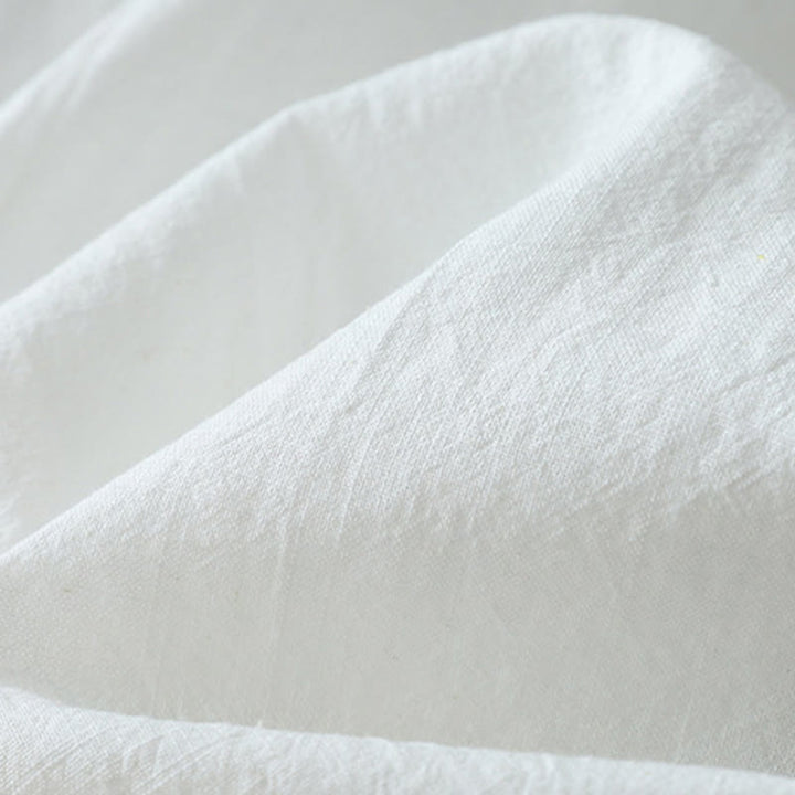 Camicia da donna in cotone e lino Zen con maniche a tre quarti, scollo a V, cuciture colorate casual, Buddha Stones - image 9