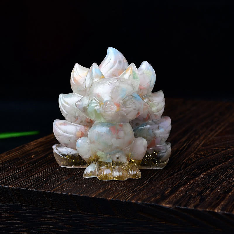 Buddha Stones naturali, vari cristalli, quarzo fragola, ametista, volpe a nove code, protezione, decorazione per la casa - Morganite rosa 5,5*4,5*5,5 cm - image 52