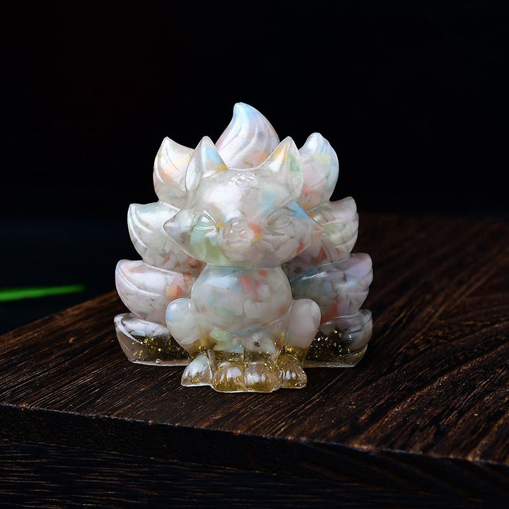 Buddha Stones naturali, vari cristalli, quarzo fragola, ametista, volpe a nove code, protezione, decorazione per la casa - Morganite rosa 5,5*4,5*5,5 cm - image 52