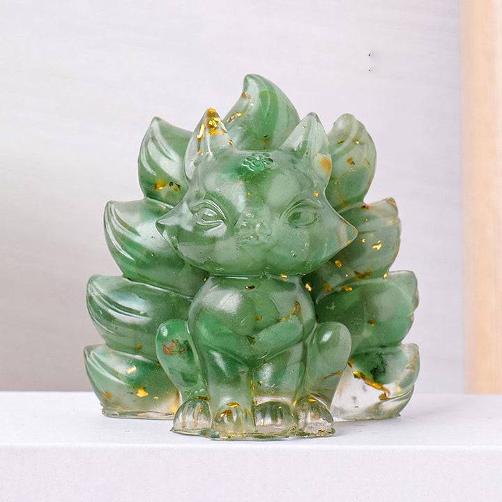 Buddha Stones piccole, varie pietre, quarzo fragola, ametista, avventurina verde, volpe a nove code, guarigione, decorazione per la casa