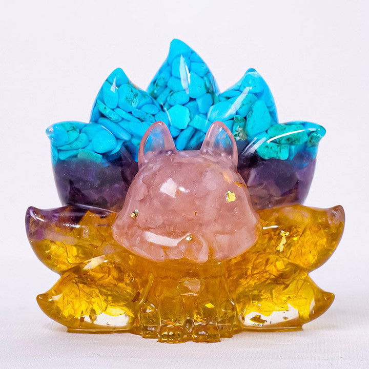 Buddha Stones piccole, varie pietre, quarzo fragola, ametista, avventurina verde, volpe a nove code, guarigione, decorazione per la casa