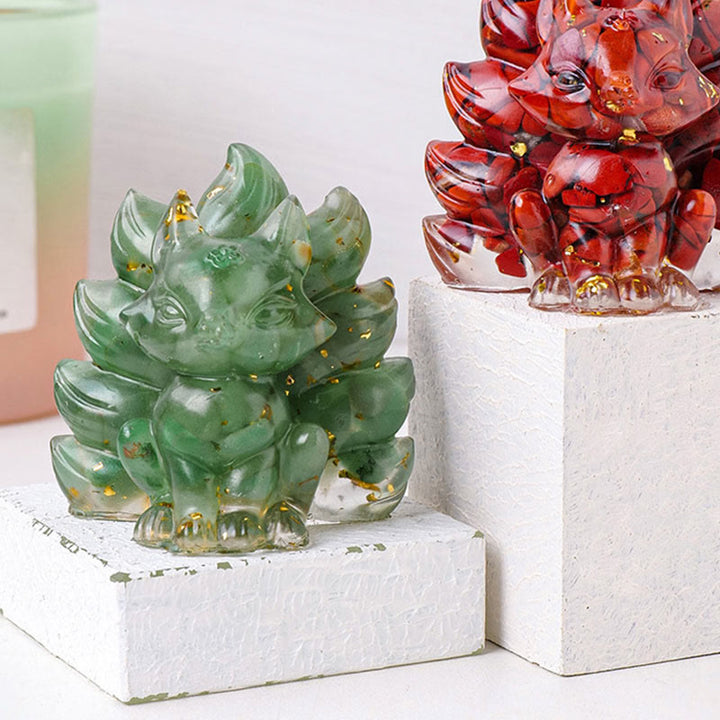 Buddha Stones piccole, varie pietre, quarzo fragola, ametista, avventurina verde, volpe a nove code, guarigione, decorazione per la casa