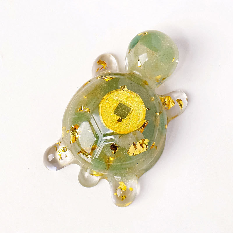 Buddha Stones, piccole, varie, cristalli, avventurina verde, ametista, tartaruga, monete di rame, portafortuna, decorazione per la casa - Avventurina verde 5*3cm - image 1