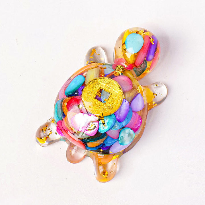 Buddha Stones, piccole, varie, cristalli, avventurina verde, ametista, tartaruga, monete di rame, portafortuna, decorazione per la casa - Conchiglia colorata 5*3cm - image 17