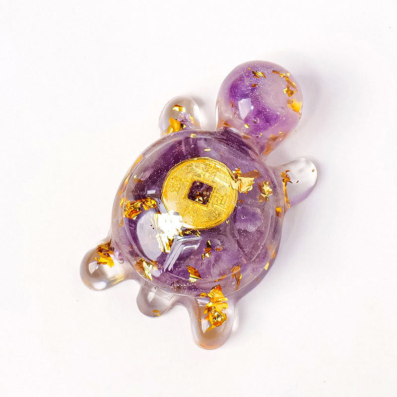 Buddha Stones, piccole, varie, cristalli, avventurina verde, ametista, tartaruga, monete di rame, portafortuna, decorazione per la casa - Ametista 5*3cm - image 20