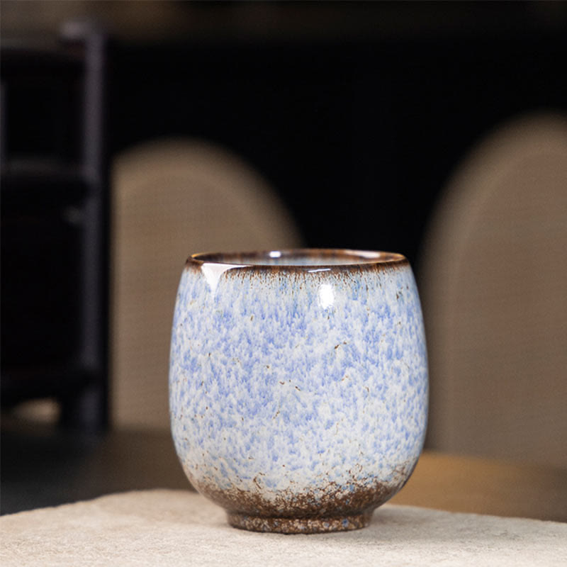 Tazza da tè in ceramica Kung Fu, realizzata a mano in Cina, realizzata con Buddha Stones e adattata al forno Jianzhan, 150 ml