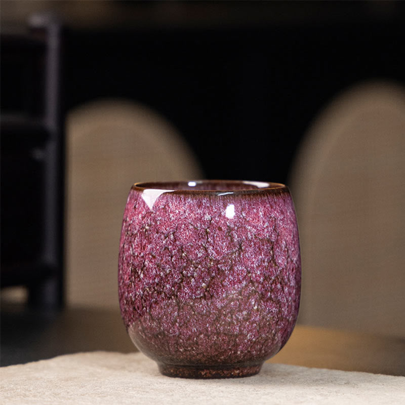 Tazza da tè in ceramica Kung Fu, realizzata a mano in Cina, realizzata con Buddha Stones e adattata al forno Jianzhan, 150 ml