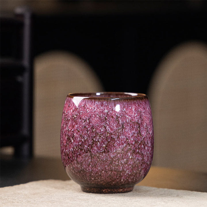 Tazza da tè in ceramica Kung Fu, realizzata a mano in Cina, realizzata con Buddha Stones e adattata al forno Jianzhan, 150 ml