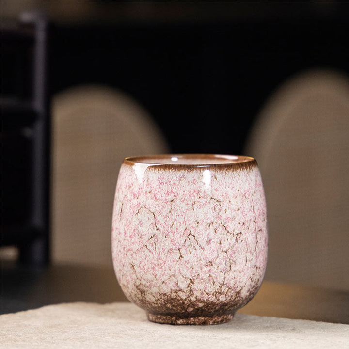 Tazza da tè in ceramica Kung Fu, realizzata a mano in Cina, realizzata con Buddha Stones e adattata al forno Jianzhan, 150 ml