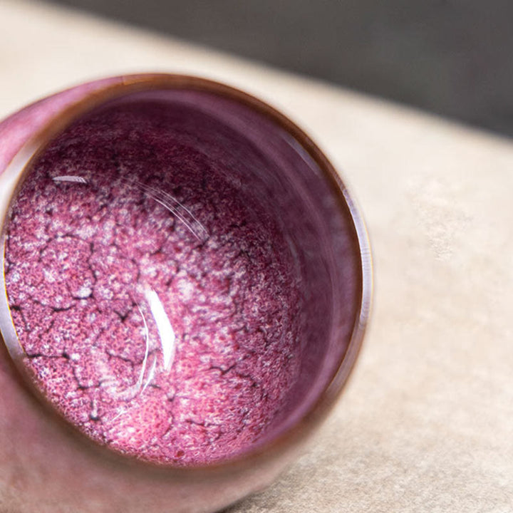 Tazza da tè in ceramica Kung Fu, realizzata a mano in Cina, realizzata con Buddha Stones e adattata al forno Jianzhan, 150 ml