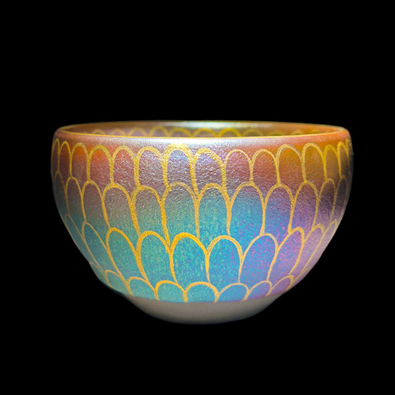 Tazza da tè in ceramica con motivo a fiore di loto Jianzhan cinese fatto a mano, motivo Buddha Stones, tazza da tè Kung Fu da 150 ml