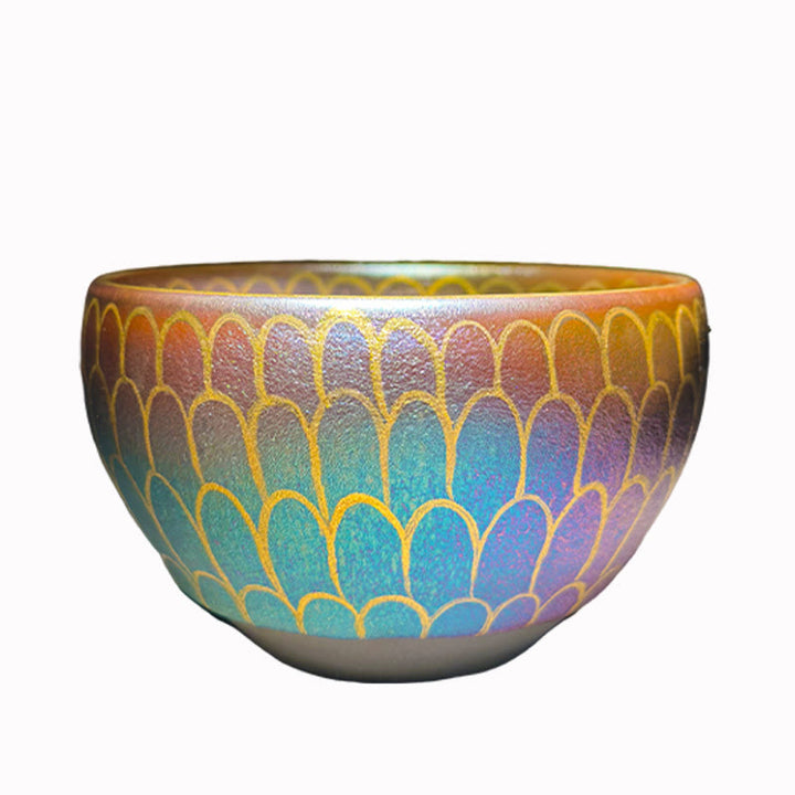 Tazza da tè in ceramica con motivo a fiore di loto Jianzhan cinese fatto a mano, motivo Buddha Stones, tazza da tè Kung Fu da 150 ml