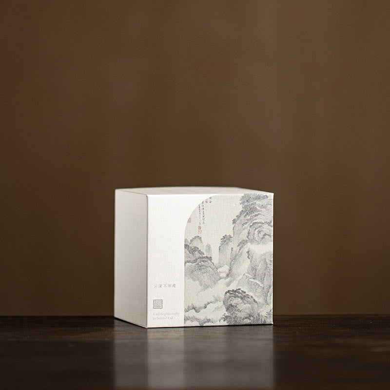 Tazza da tè Kung Fu con gatto carino, piccola, motivo Buddha Stones, 60 ml - Scatola regalo di montagna (solo scatola) 10*10*10 cm - image 18