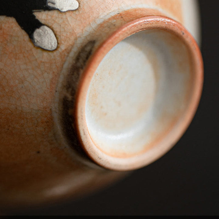 Tazza da tè Gaiwan in ceramica con motivo a gatto, motivo Buddha Stones, con coperchio, 130 ml - image 5