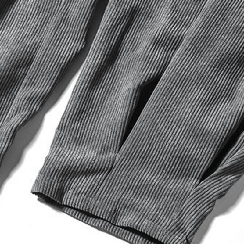 Pantaloni da uomo Buddha Stones Casual in cotone tinta unita con tasche - image 25