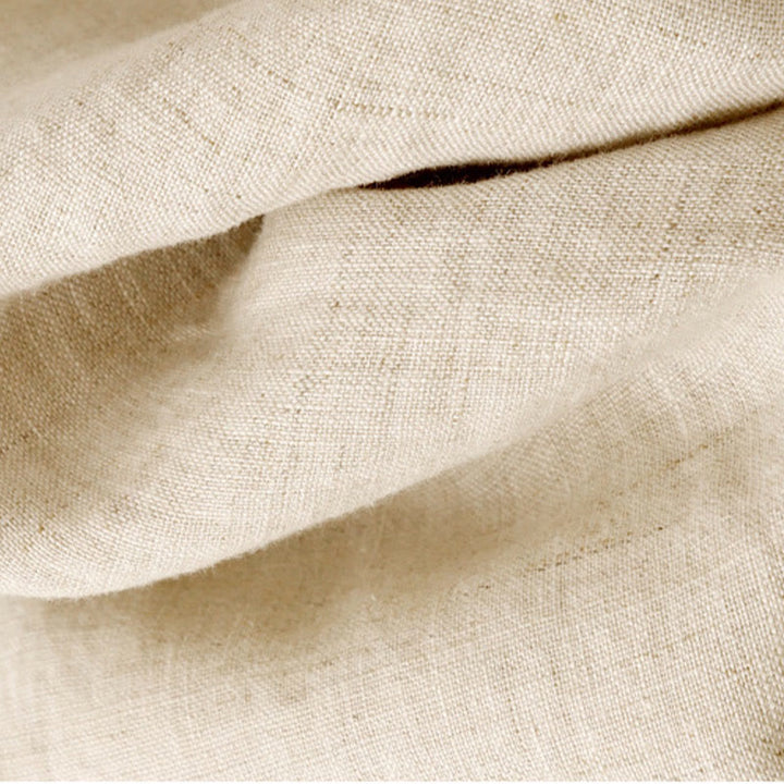 Pantaloni harem da donna in cotone e lino con tasche, modello Buddha Stones, tinta unita, estivi, con bottoni laterali - image 7