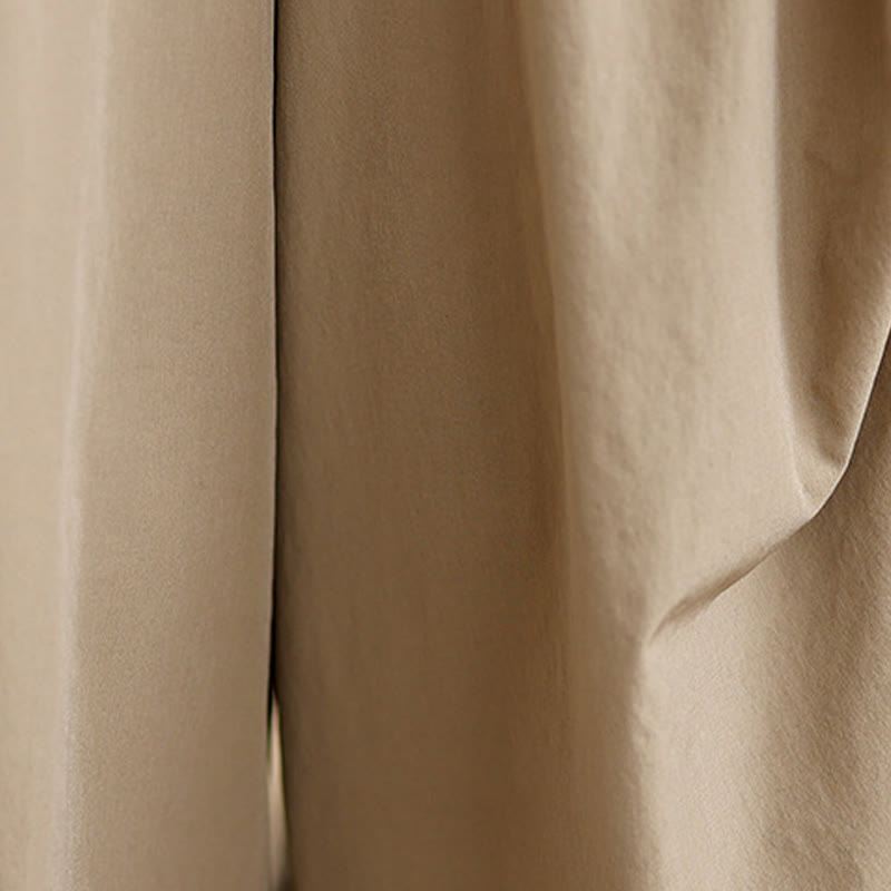 Pantaloni a gamba larga da donna in cotone con tasche e design a pieghe irregolari, modello Buddha Stones Summer - image 6