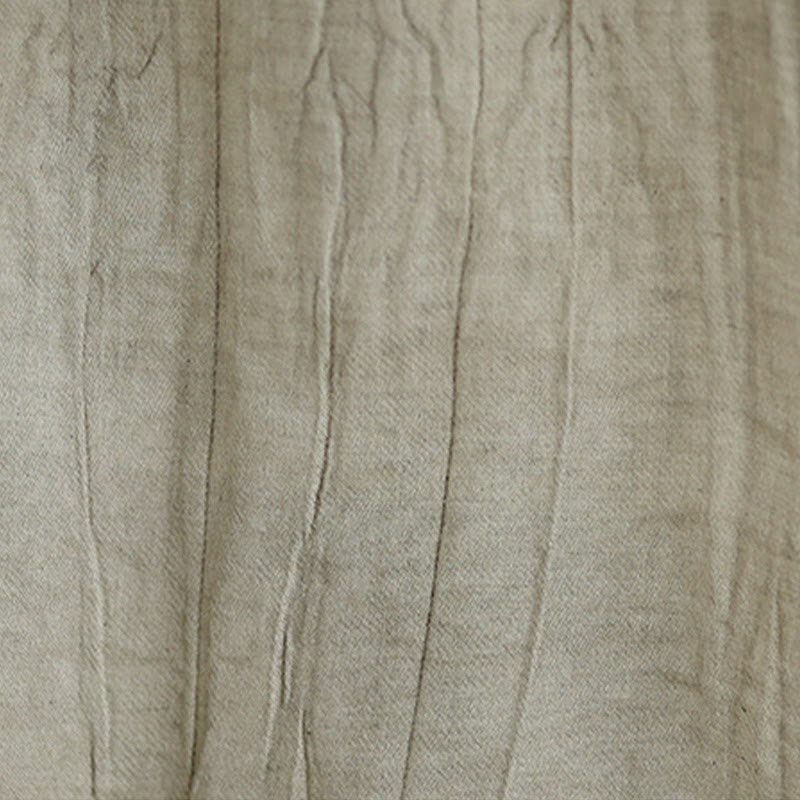 Gilet senza maniche da donna in cotone e lino con scollo rotondo, design semplice, effetto rughe estive, motivo Buddha Stones - image 8