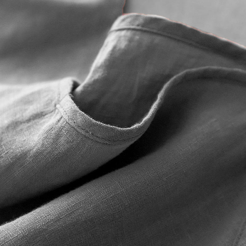 Gilet da donna in cotone e lino con cinturino regolabile, modello Buddha Stones Summer Plain - image 18