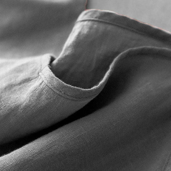 Gilet da donna in cotone e lino con cinturino regolabile, modello Buddha Stones Summer Plain - image 18