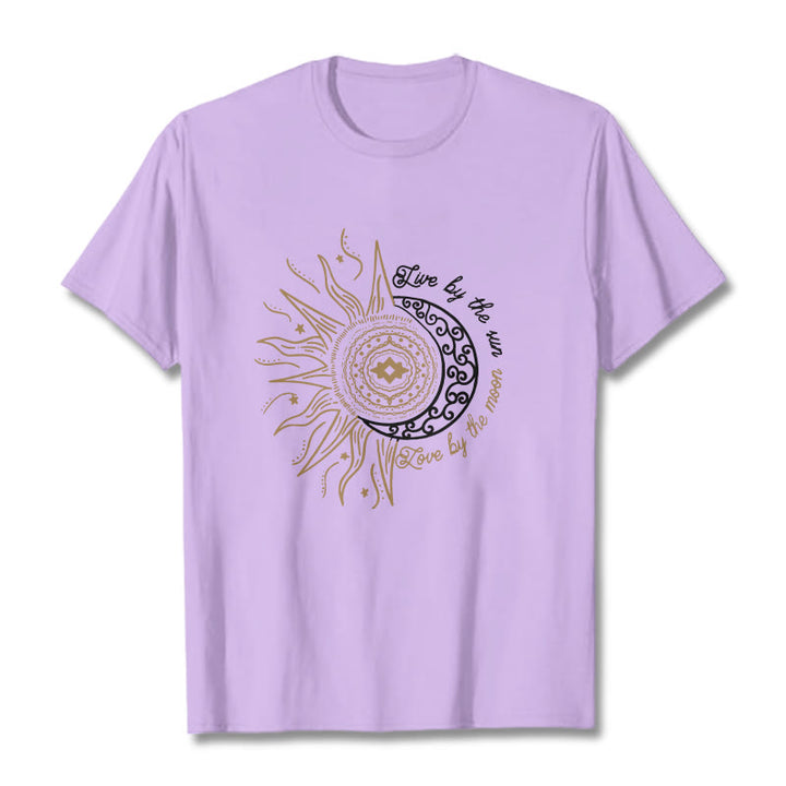 Maglietta Buddha Stones Live By The Sun Love By The Moon - Prugna - 2XL - image 17
