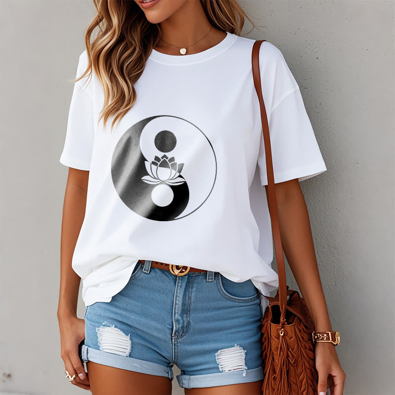 Maglietta Buddha Stones fiore di loto Yin Yang - image 2