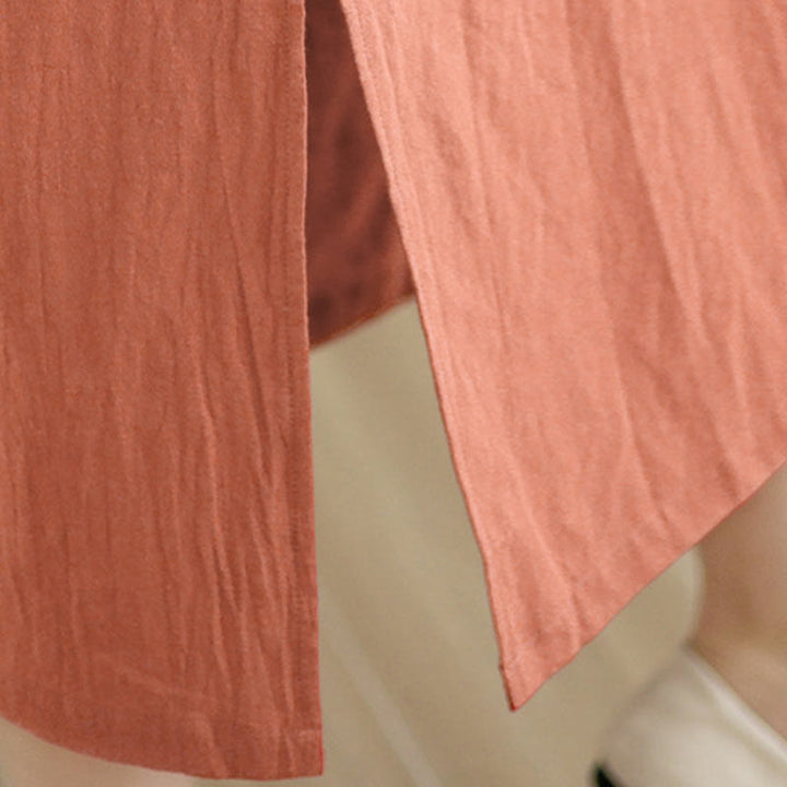 Abito midi cheongsam qipao con bottoni a rana, stile vintage estivo, in stile cinese , Buddha Stones - image 10