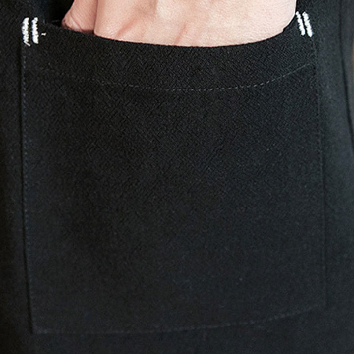 Giacca da uomo in lino e cotone con maniche a tre quarti, motivo Buddha Stones , con bottoni cinesi a forma di rana - image 19