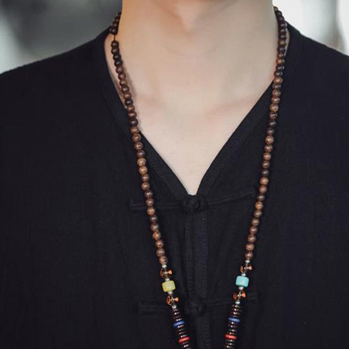 Gilet da uomo in cotone con tasche, stile casual cinese, con bottoni a forma di rana , Buddha Stones