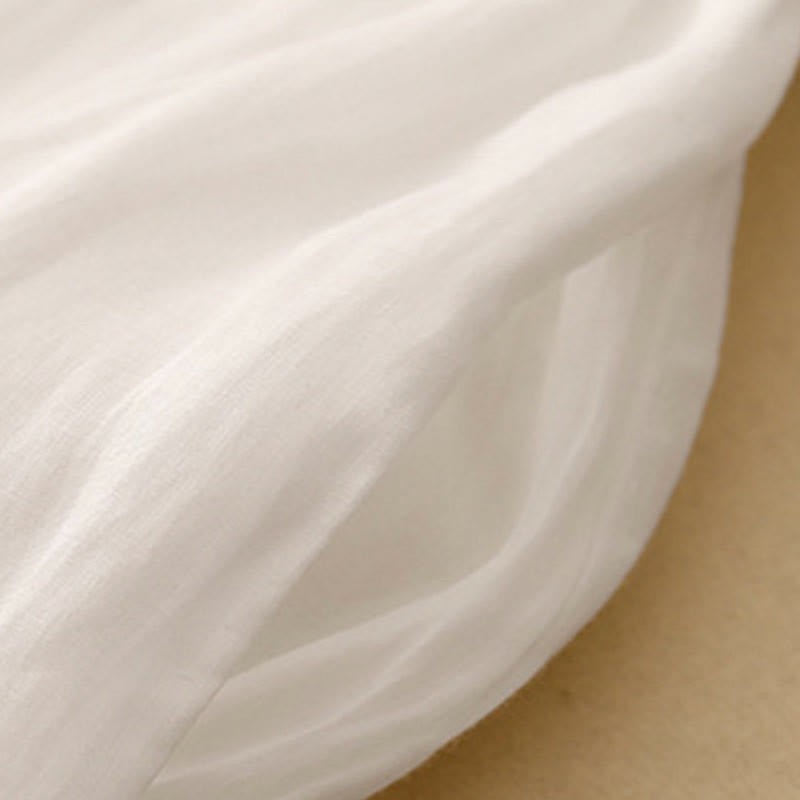 Pantaloni larghi da donna in cotone e lino con tasche, con elastico in vita e ricamo geometrico Buddha Stones - image 23