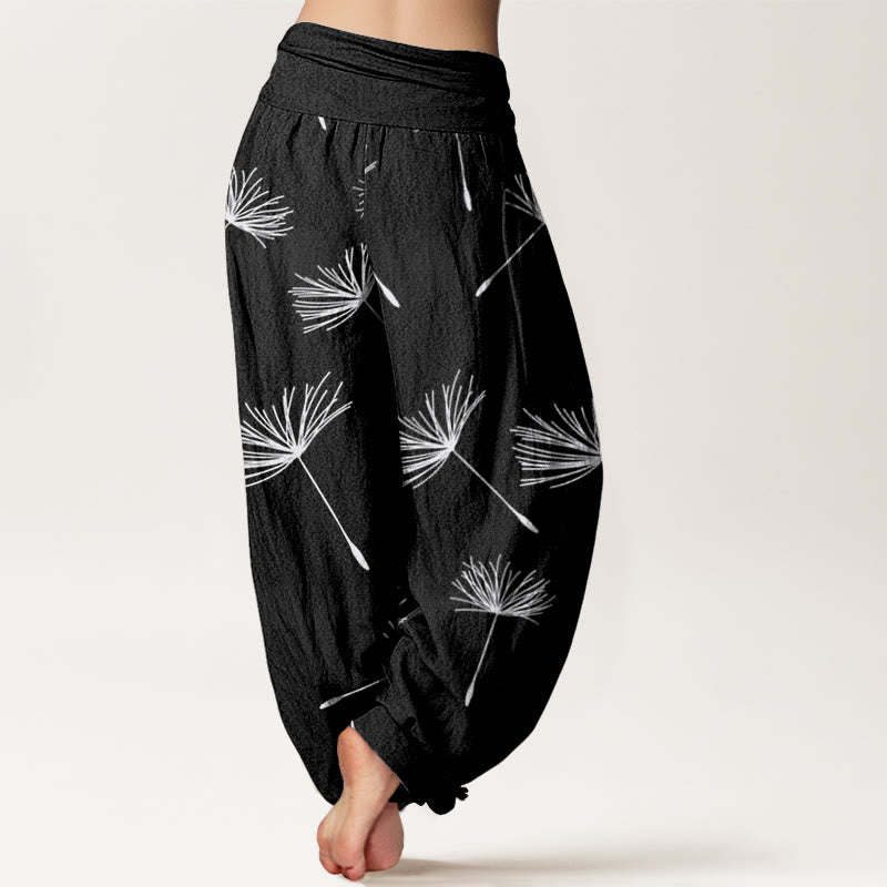 Pantaloni harem da donna con elastico in vita, modello Buddha Stones Casual Cdrifting Dandelion Seeds - image 2