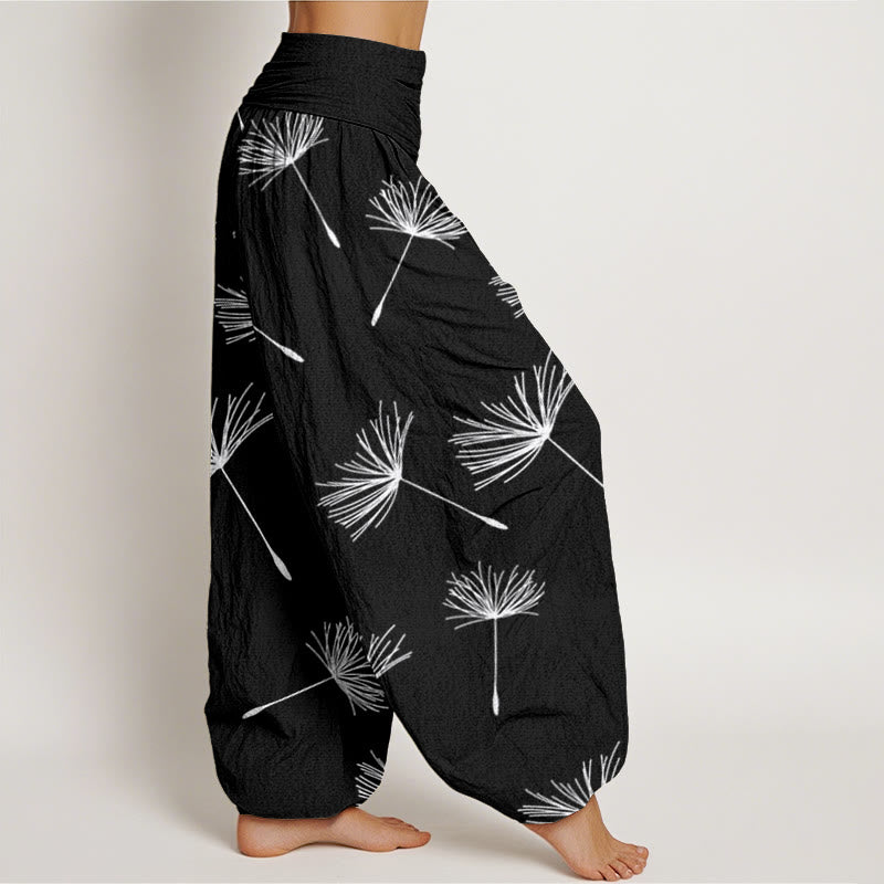 Pantaloni harem da donna con elastico in vita, modello Buddha Stones Casual Cdrifting Dandelion Seeds - image 3