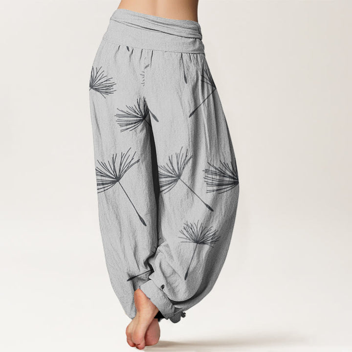 Pantaloni harem da donna con elastico in vita, modello Buddha Stones Casual Cdrifting Dandelion Seeds - image 6