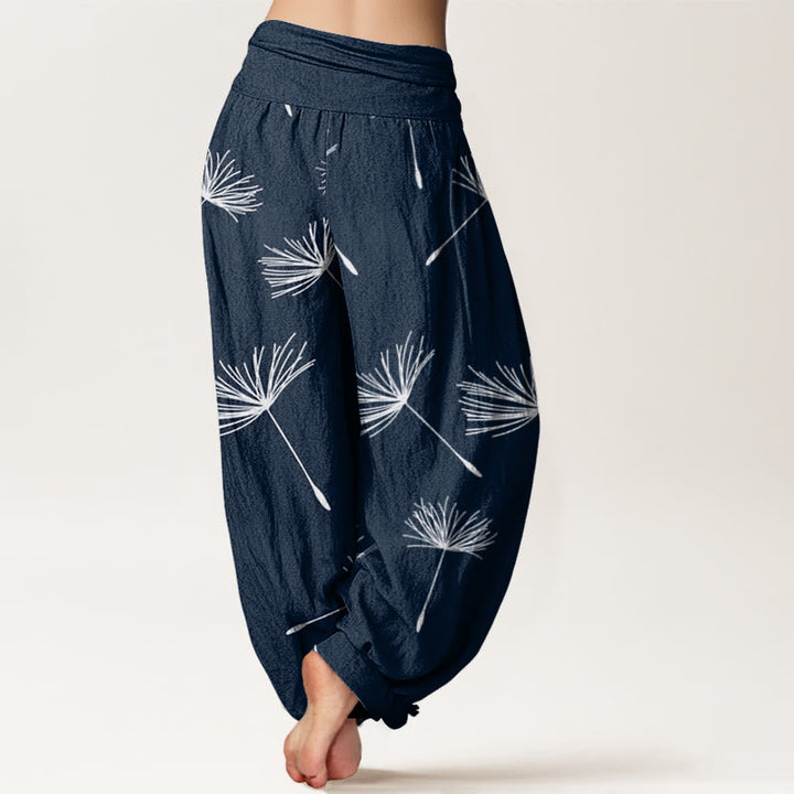 Pantaloni harem da donna con elastico in vita, modello Buddha Stones Casual Cdrifting Dandelion Seeds - image 9