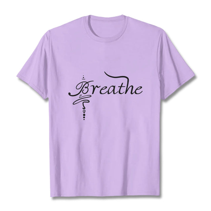 Maglietta Buddha Stones Breathe Word Tee - Prugna - 2XL - image 17