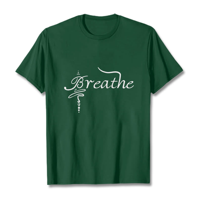 Maglietta Buddha Stones Breathe Word Tee - Verde foresta - 2XL - image 11