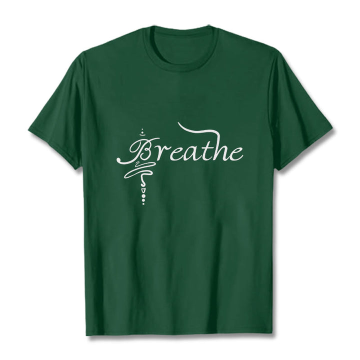 Maglietta Buddha Stones Breathe Word Tee - Verde foresta - 2XL - image 11