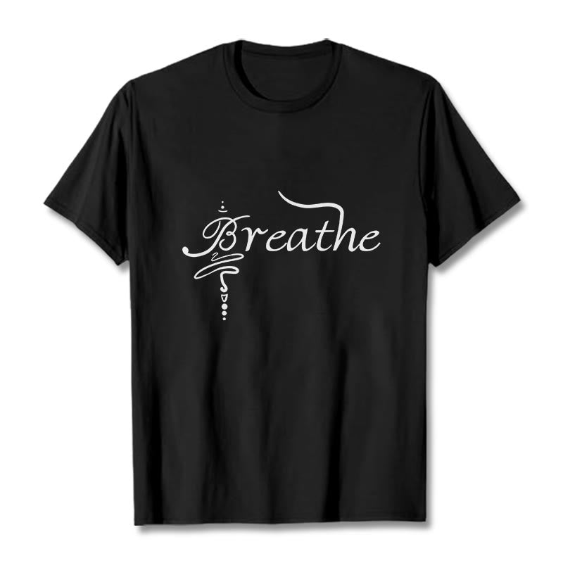 Maglietta Buddha Stones Breathe Word Tee - Nero - 2XL - image 1