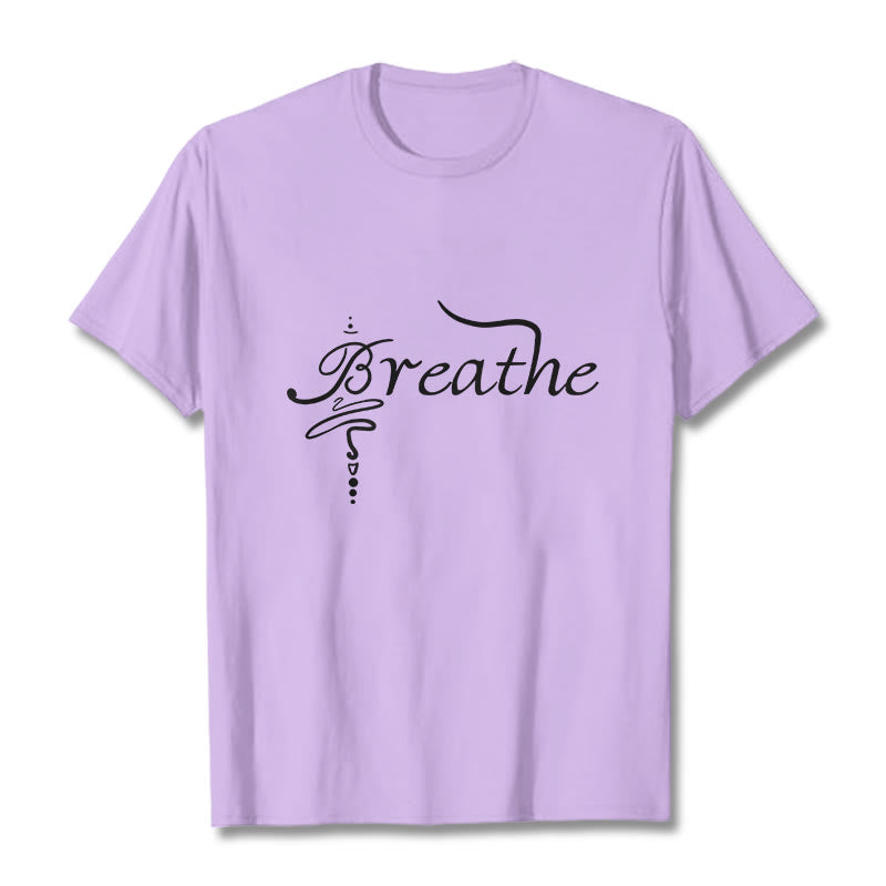 Maglietta Buddha Stones Breathe Word Tee - Prugna - 2XL - image 16