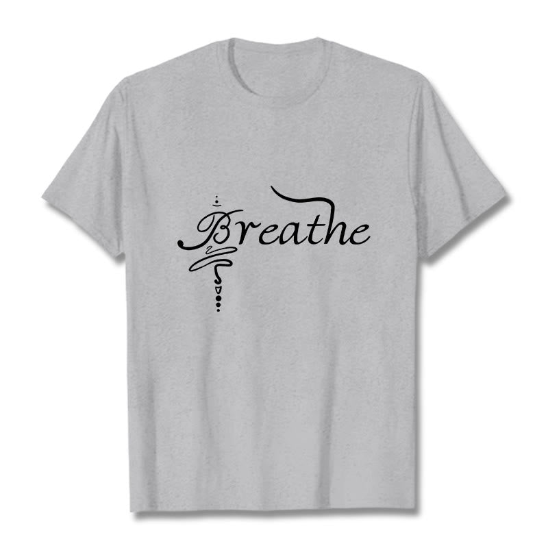 Maglietta Buddha Stones Breathe Word Tee - Grigio chiaro - 2XL - image 19